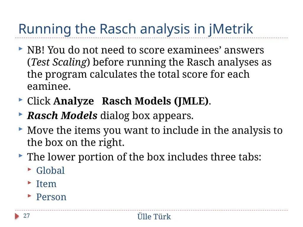 To IRT or not to IRT: how to decide STANAG - slide 27 of 38