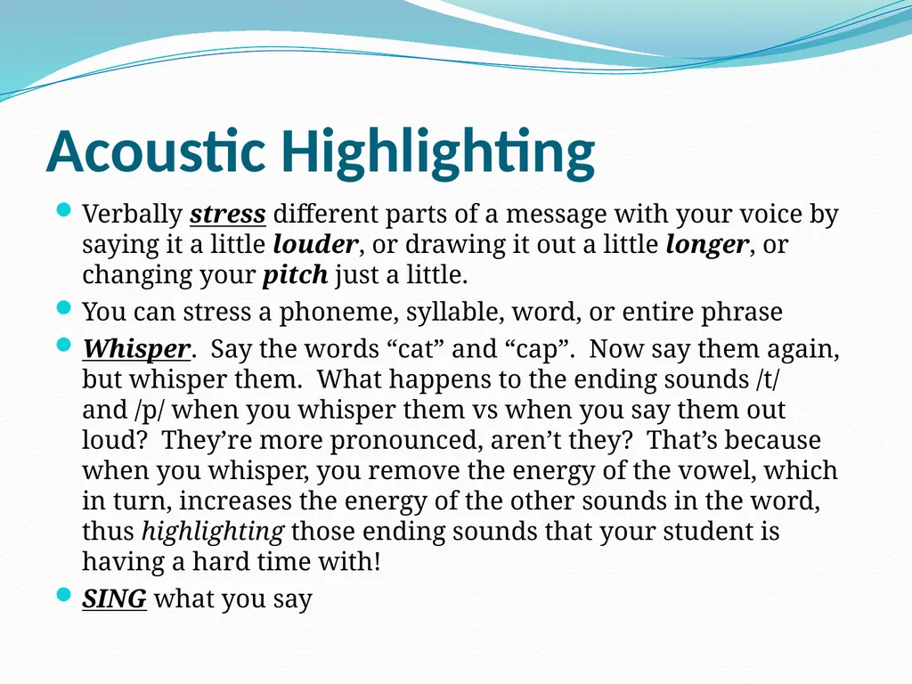 Auditory-Verbal Therapy Shelley Chesney, M.S., - slide 46 of 53