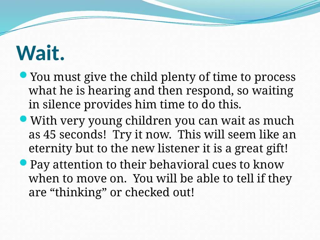 Auditory-Verbal Therapy Shelley Chesney, M.S., - slide 34 of 53