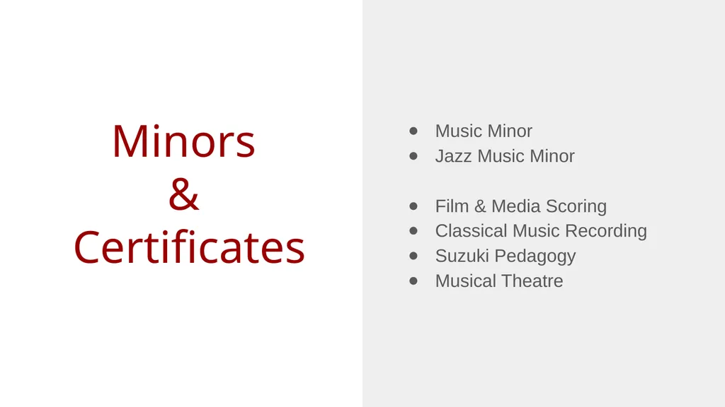 Welcome! Orientation 2024 Majors BMUS - Music - slide 3 of 15