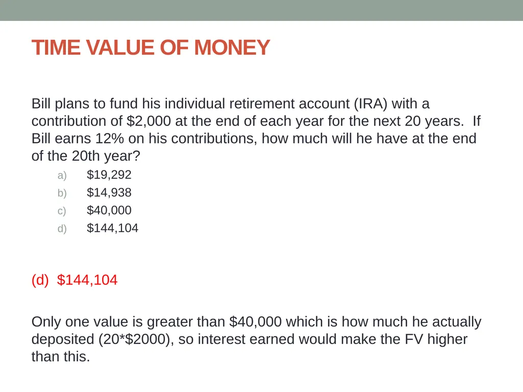 Finance ETS Review Updated Fall 2014 TIME VALUE OF - slide 2 of 74