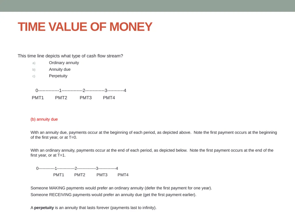Finance ETS Review Updated Fall 2014 TIME VALUE OF - slide 6 of 74