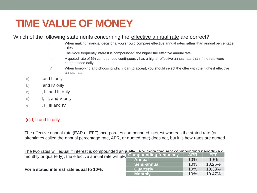 Finance ETS Review Updated Fall 2014 TIME VALUE OF - slide 7 of 74
