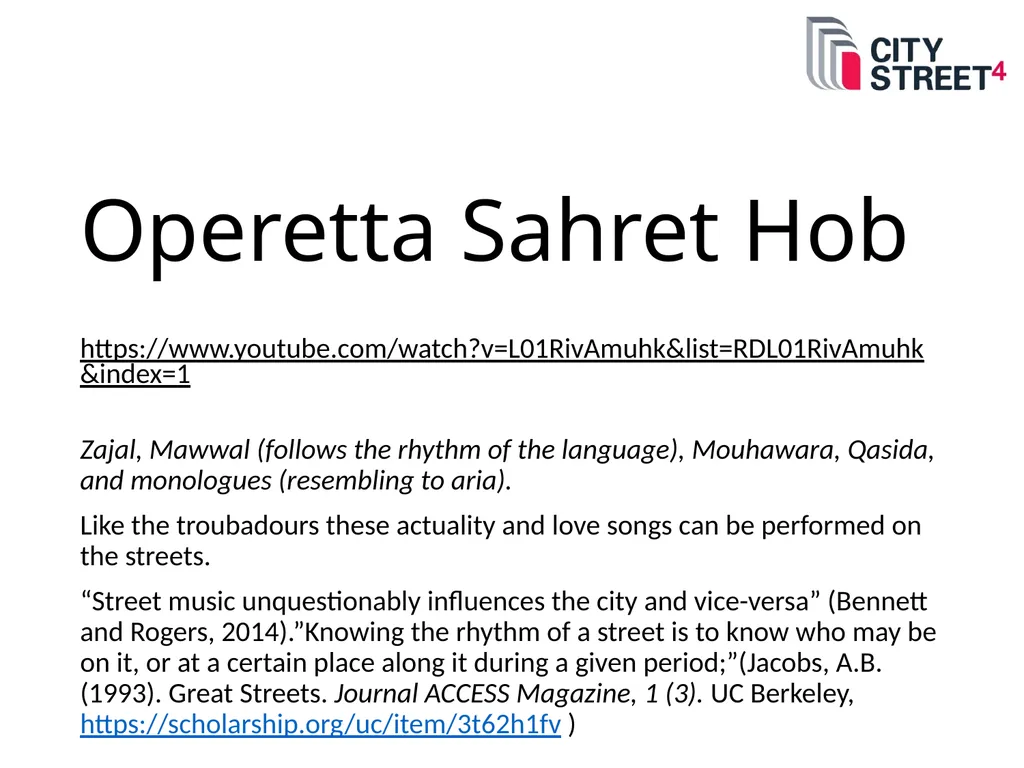 STREETS FOR 2030 PROPOSING STREETS FOR INTEGRATED - slide 7 of 11