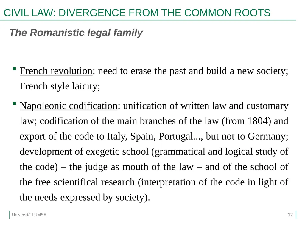 Comparative Law Prof.ssa Letizia Coppo A.A. - slide 12 of 25