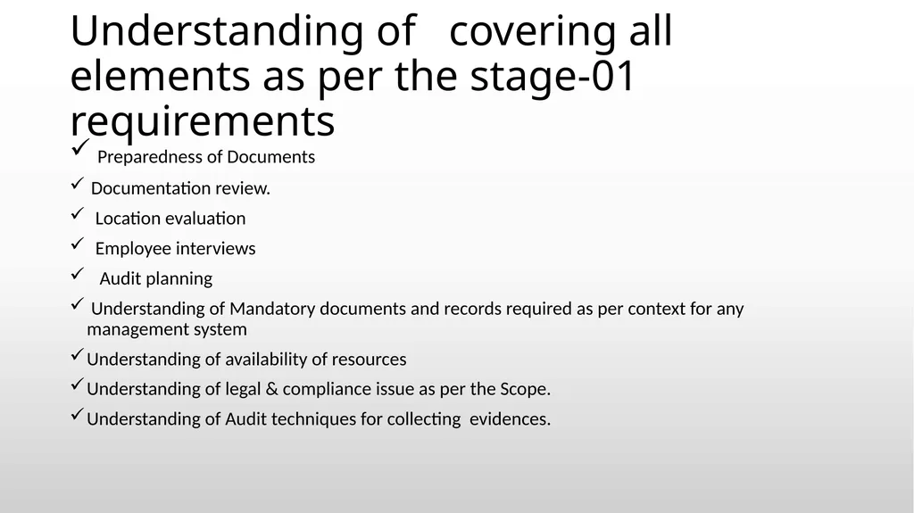 How to conduct Effective Stage-1 Audit Training - slide 18 of 21