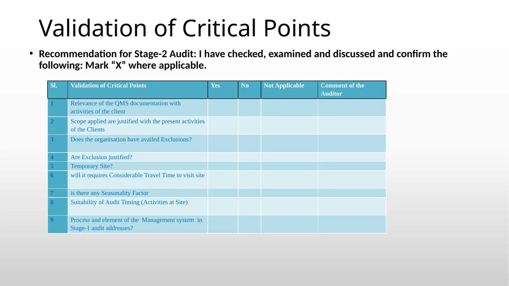 How to conduct Effective Stage-1 Audit Training - slide 20 of 21