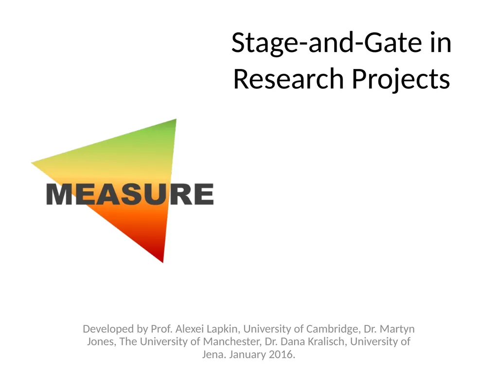 Developed by Prof. Alexei Lapkin, University of - slide 1 of 21