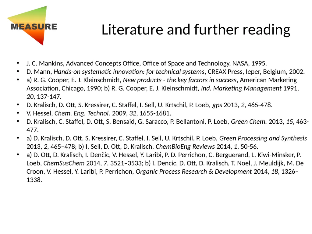 Developed by Prof. Alexei Lapkin, University of - slide 21 of 21