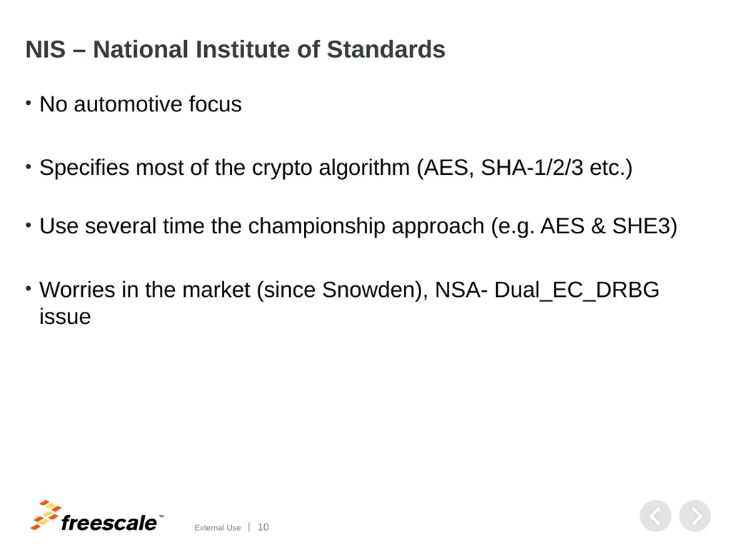 Automotive Security Security aspects on - slide 10 of 25