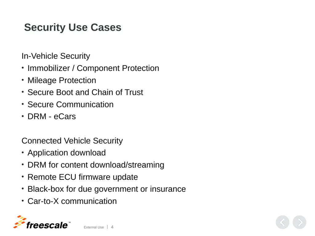 Automotive Security Security aspects on - slide 4 of 25