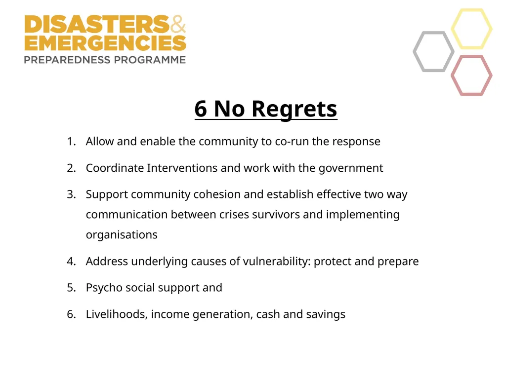 START DEPP: Linking Preparedness Response and - slide 4 of 10