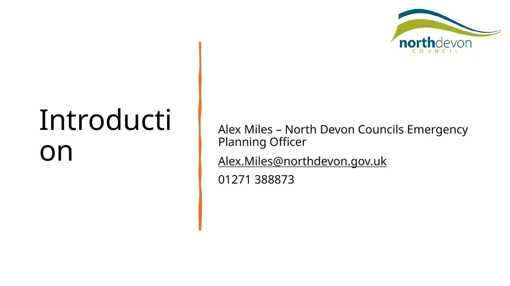 Community Emergency Planning North Devon Council - slide 2 of 11