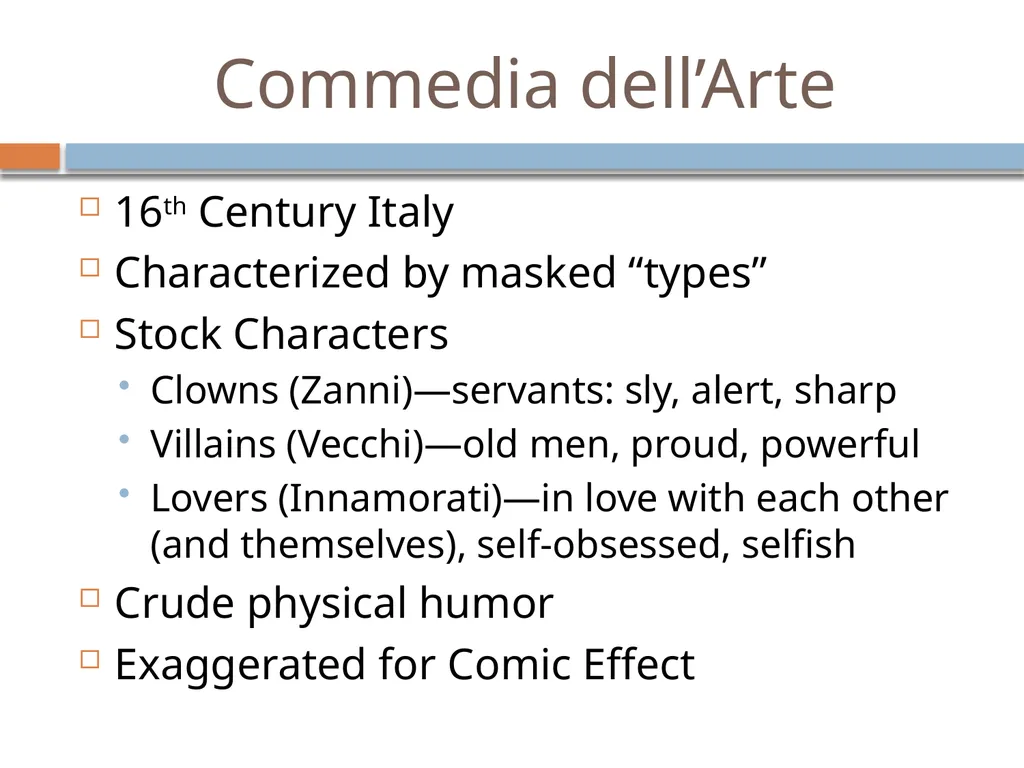 DON PASQUALE: Opera buffa & Commedia dell’arte - slide 6 of 14
