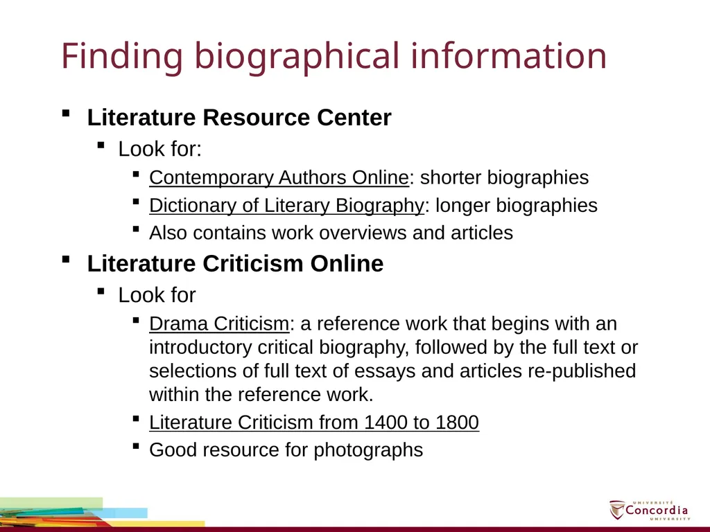 Library Orientation for PERC 303 Monday, January - slide 4 of 7