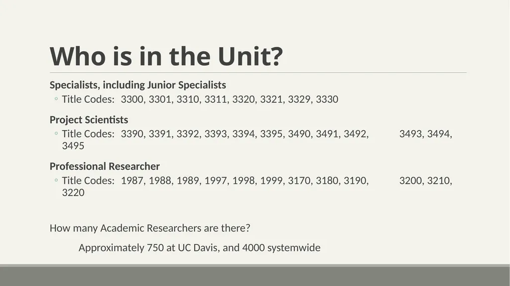 Academic Researcher Unit New Contract Training - slide 4 of 44
