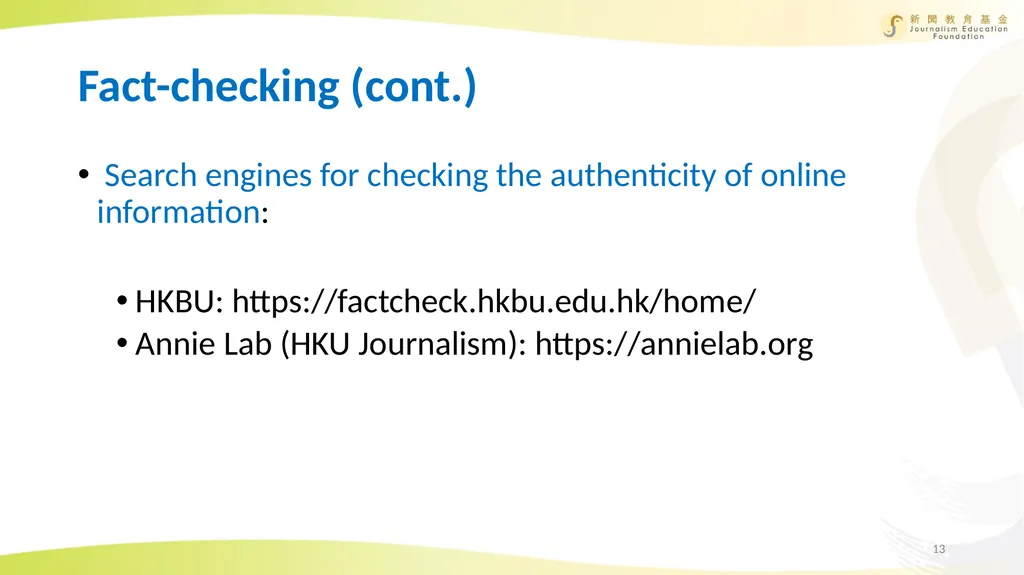 Media and Information Literacy Education Unit 2: - slide 13 of 15