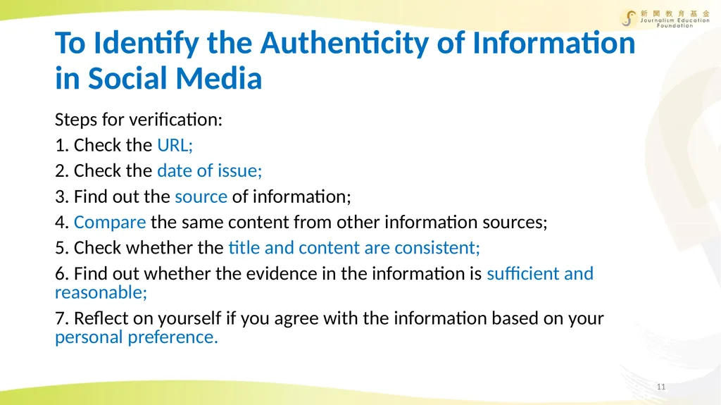 Media and Information Literacy Education Unit 2: - slide 11 of 15