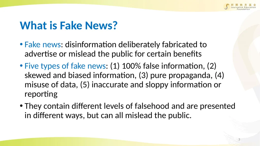 Media and Information Literacy Education Unit 2: - slide 3 of 15
