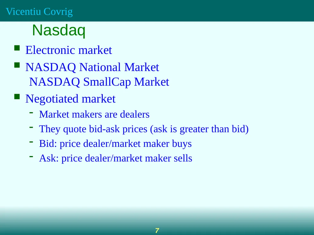 Securities Markets The Role of Financial Markets - slide 7 of 21