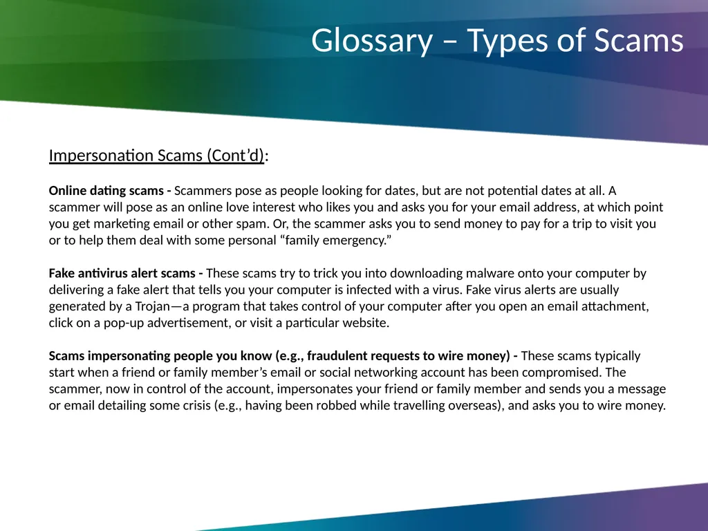 Online Fraud & Scams Survey Ian Brackenbury Thomas - slide 27 of 30