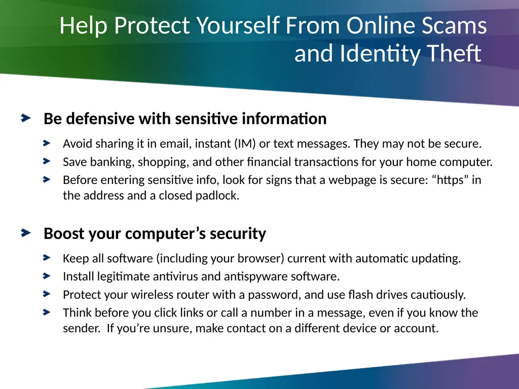Online Fraud & Scams Survey Ian Brackenbury Thomas - slide 16 of 30