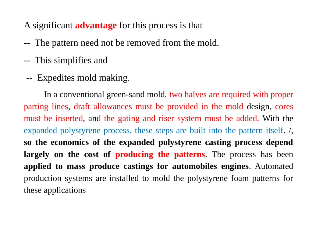 Lecture 7 1. Conventional Molding Processes Green - slide 12 of 19