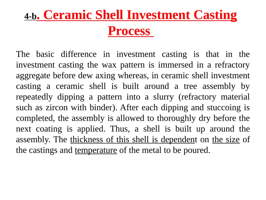 Lecture 7 1. Conventional Molding Processes Green - slide 6 of 19
