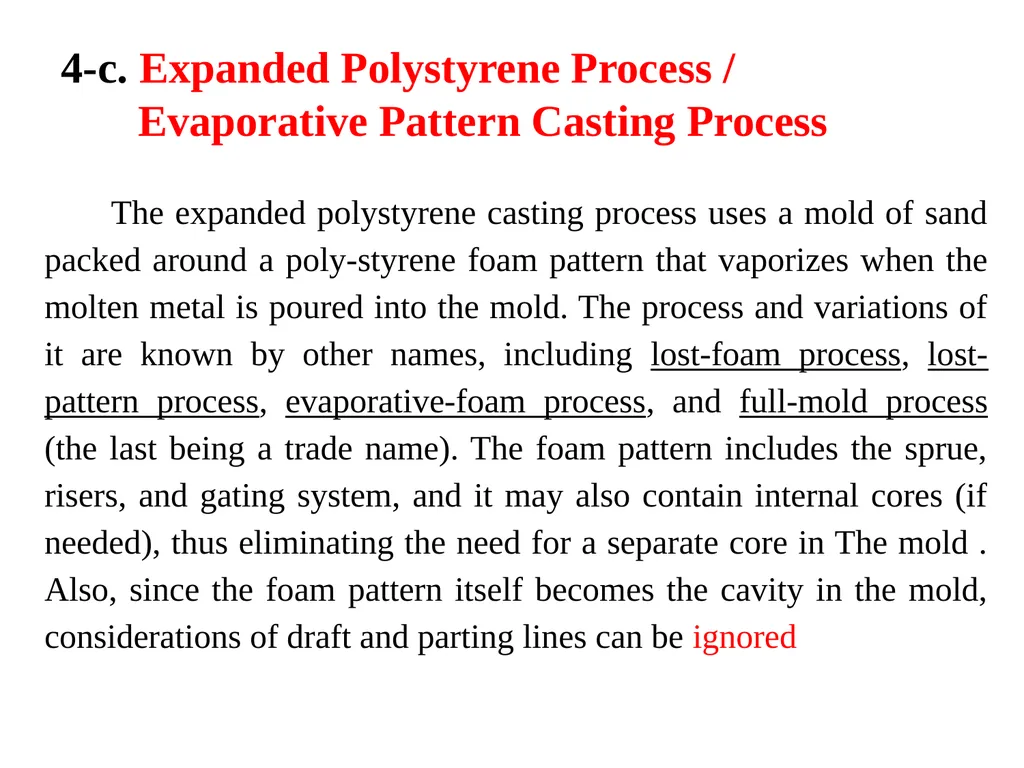 Lecture 7 1. Conventional Molding Processes Green - slide 9 of 19