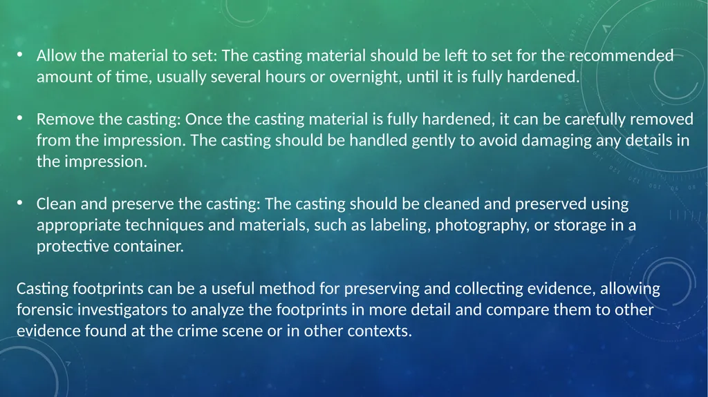 OTHER IMPRESSION EVIDENCES CHAPTER 11 CASTING OF - slide 3 of 8