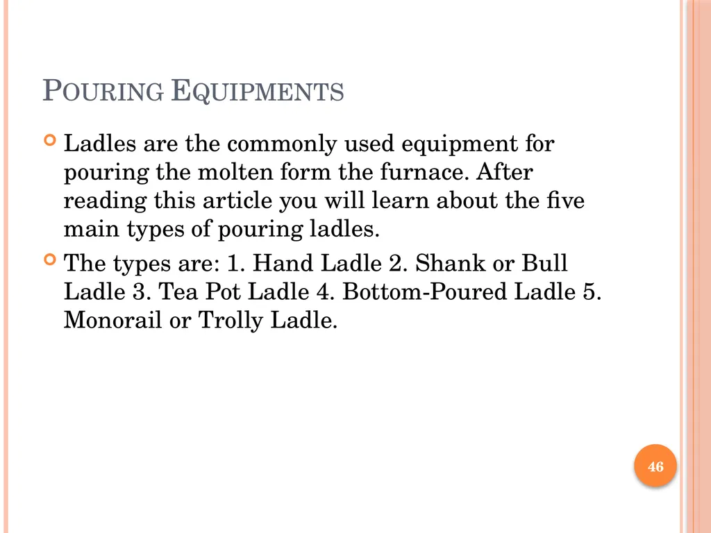 Foundry Technology Unit 4 -Monil Salot 1 Syllabus - slide 46 of 94