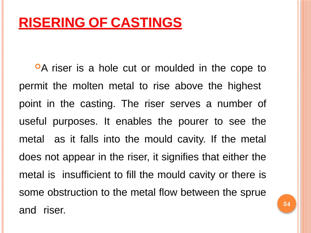 Foundry Technology Unit 4 -Monil Salot 1 Syllabus - slide 54 of 94