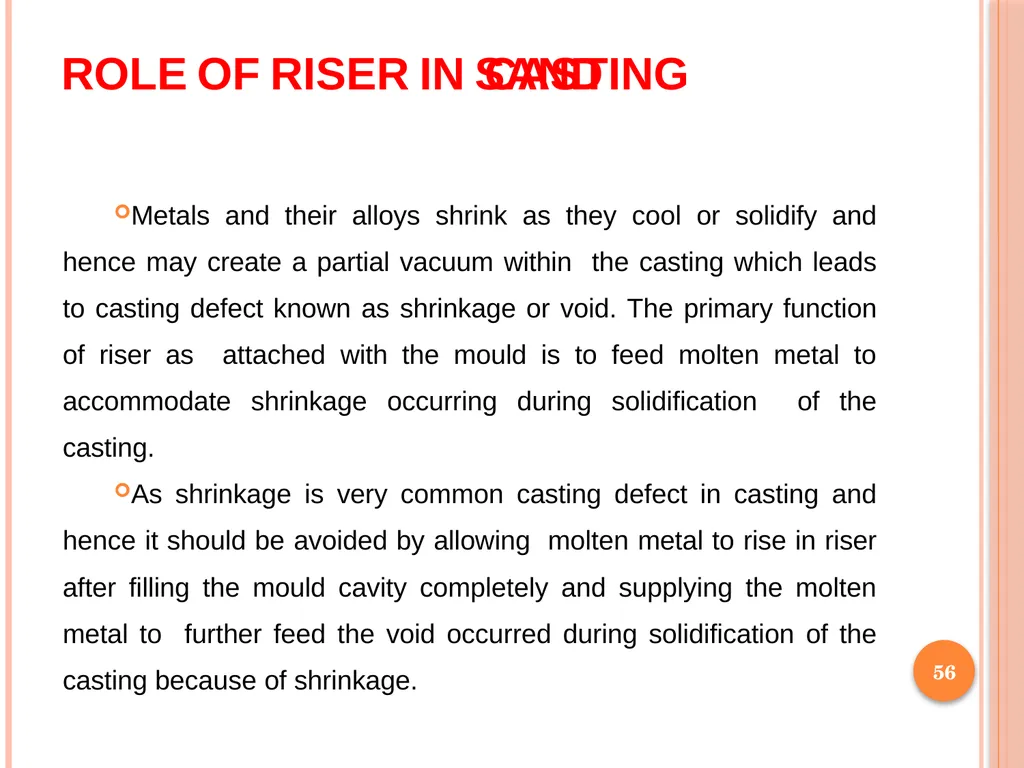 Foundry Technology Unit 4 -Monil Salot 1 Syllabus - slide 56 of 94