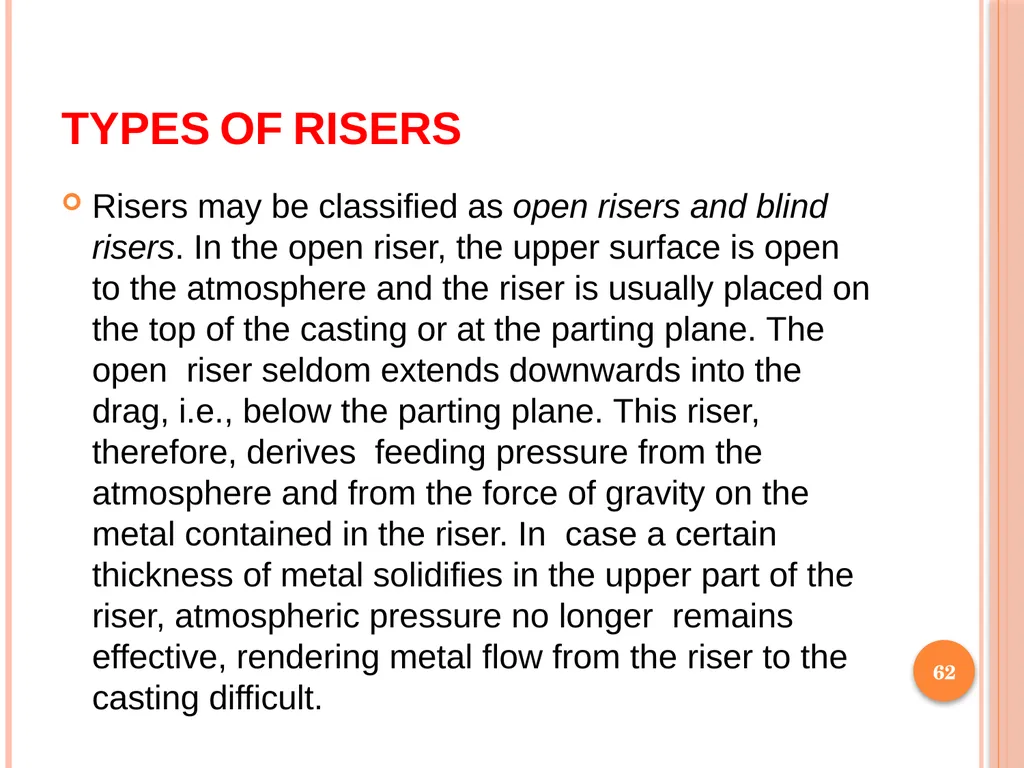 Foundry Technology Unit 4 -Monil Salot 1 Syllabus - slide 62 of 94