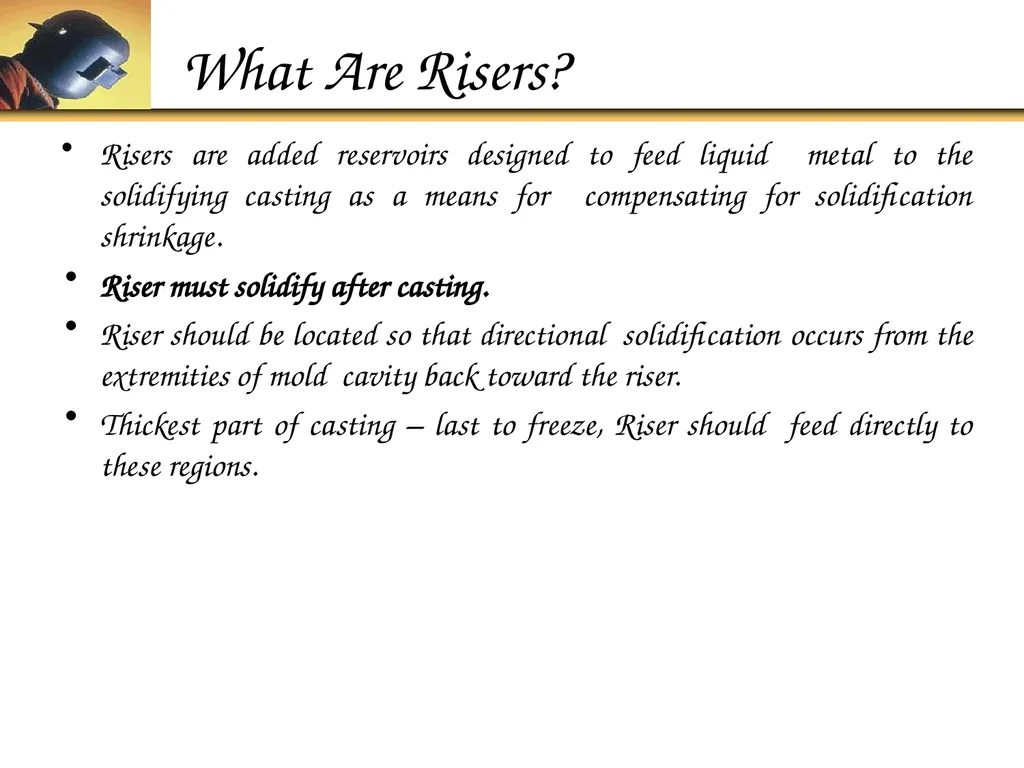 Foundry Technology Unit 4 -Monil Salot 1 Syllabus - slide 78 of 94