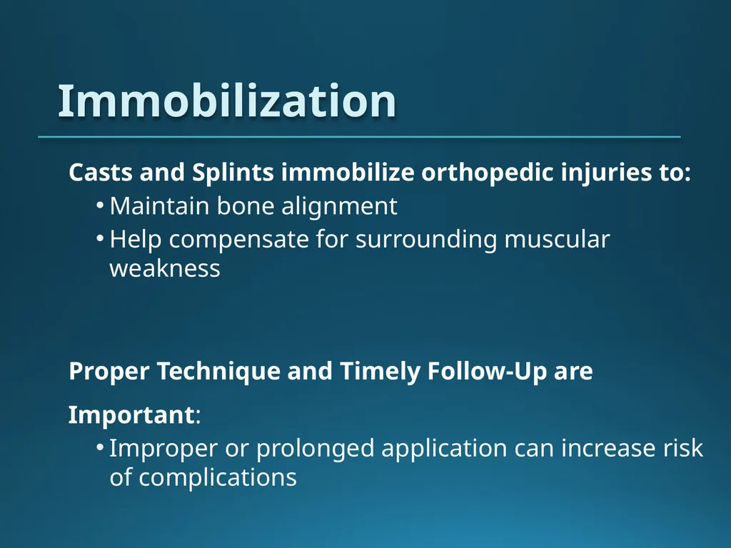 Casting and Splinting Chan Maritt, OTC Orthopedic - slide 3 of 9