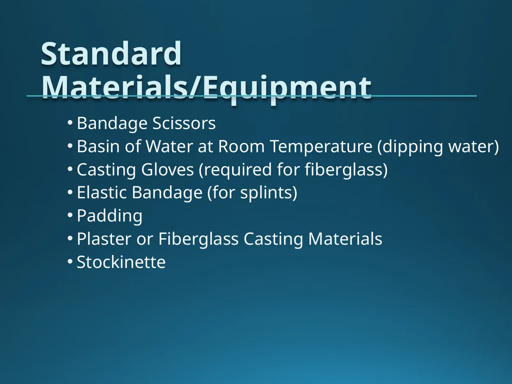 Casting and Splinting Chan Maritt, OTC Orthopedic - slide 7 of 9