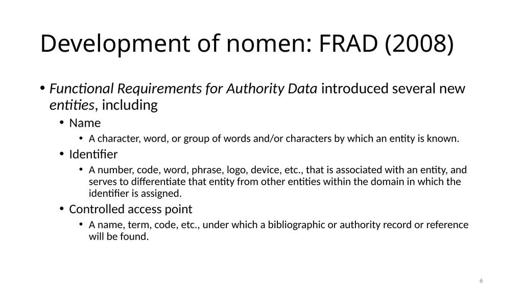 Nomens and Appellations Module 13 1 Understand the - slide 6 of 49