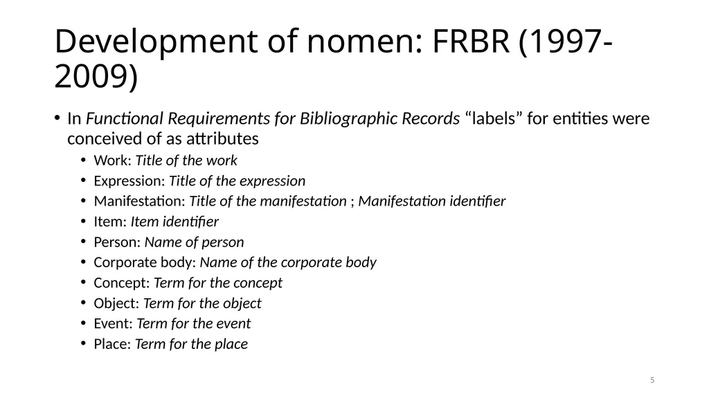 Nomens and Appellations Module 13 1 Understand the - slide 5 of 49