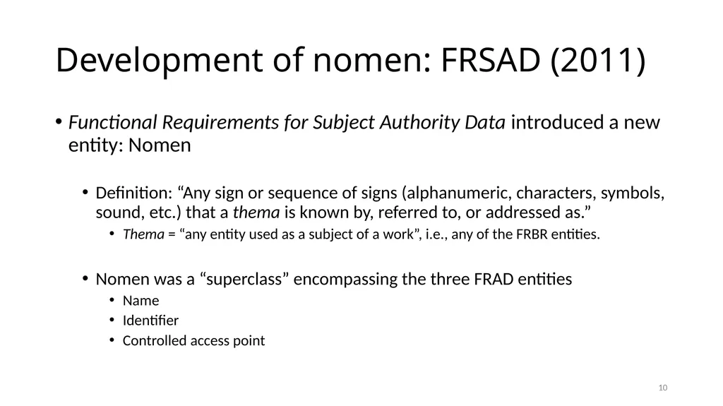 Nomens and Appellations Module 13 1 Understand the - slide 10 of 49