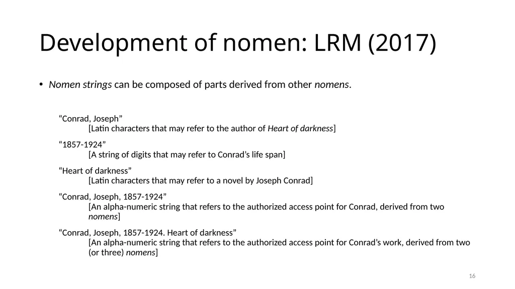 Nomens and Appellations Module 13 1 Understand the - slide 16 of 49