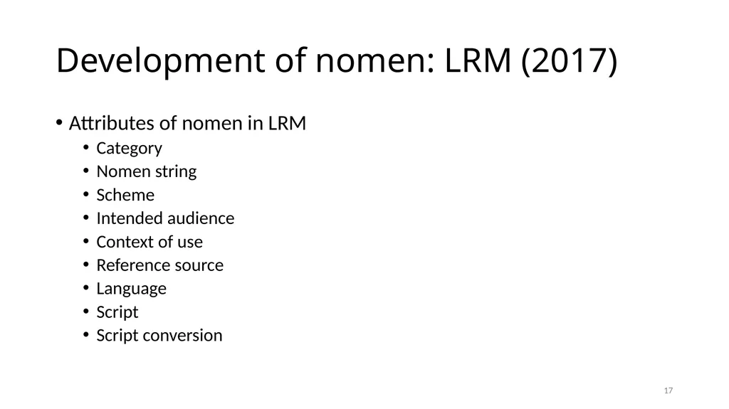 Nomens and Appellations Module 13 1 Understand the - slide 17 of 49