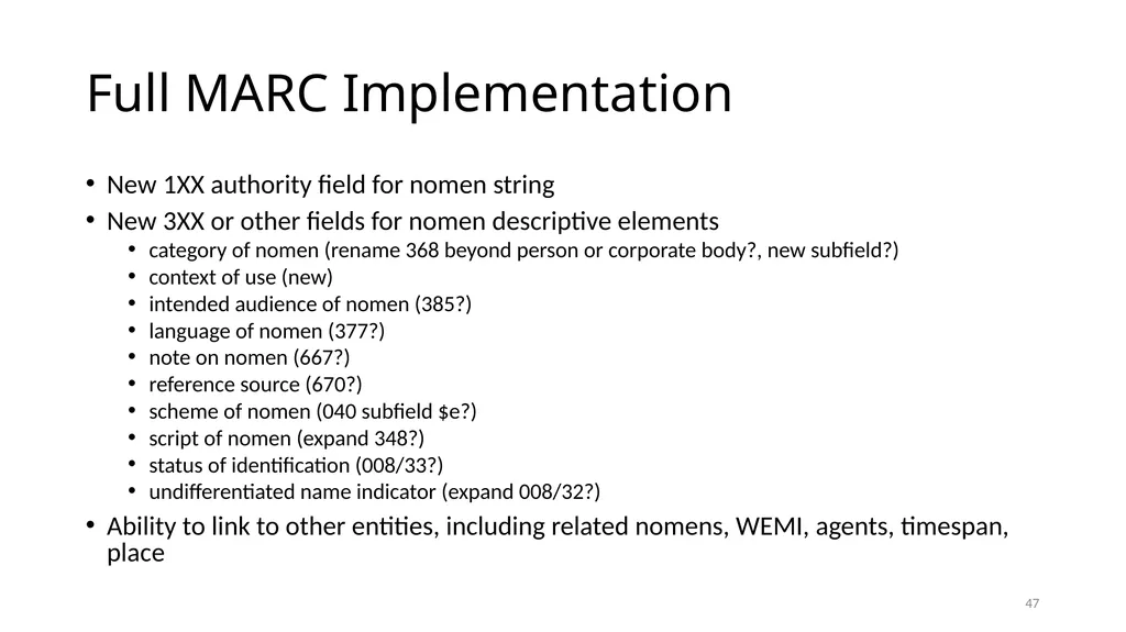 Nomens and Appellations Module 13 1 Understand the - slide 47 of 49