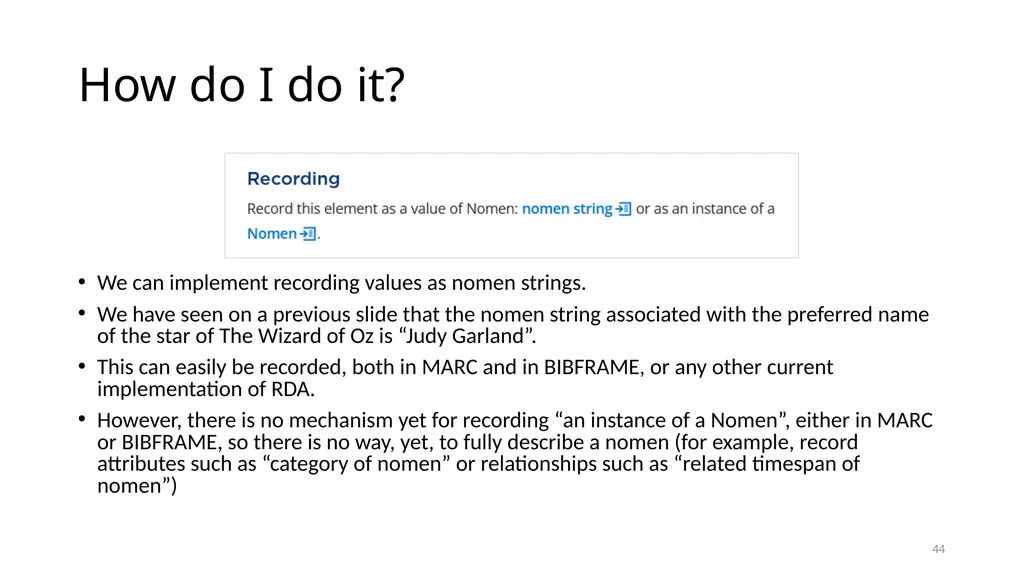 Nomens and Appellations Module 13 1 Understand the - slide 44 of 49