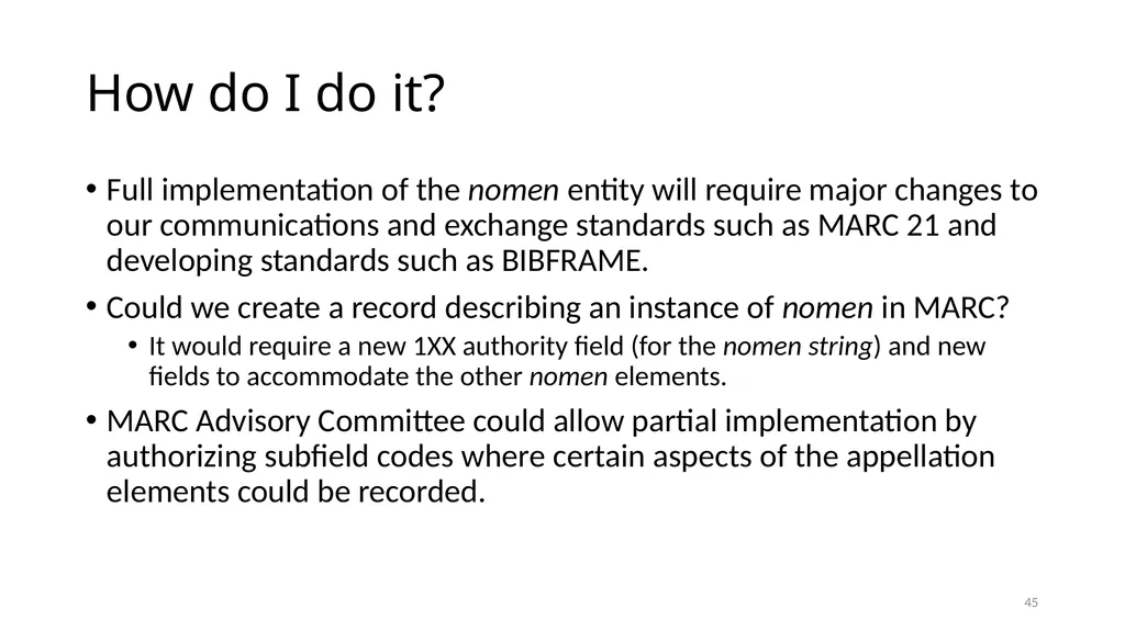 Nomens and Appellations Module 13 1 Understand the - slide 45 of 49