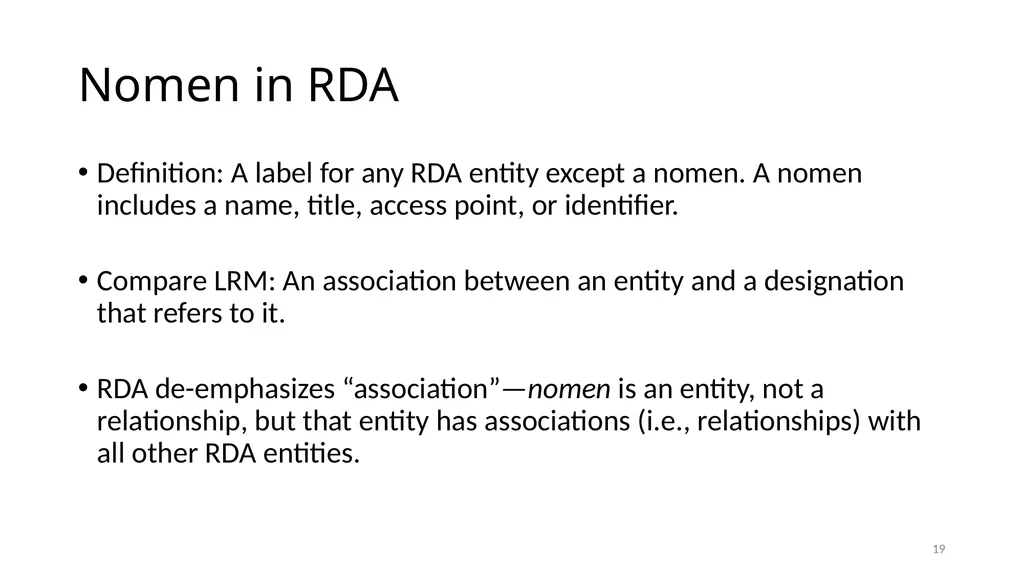 Nomens and Appellations Module 13 1 Understand the - slide 19 of 49
