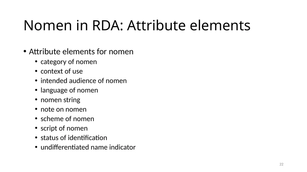 Nomens and Appellations Module 13 1 Understand the - slide 22 of 49