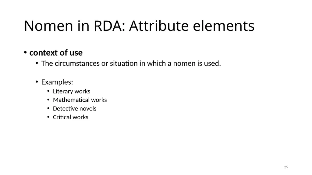 Nomens and Appellations Module 13 1 Understand the - slide 25 of 49