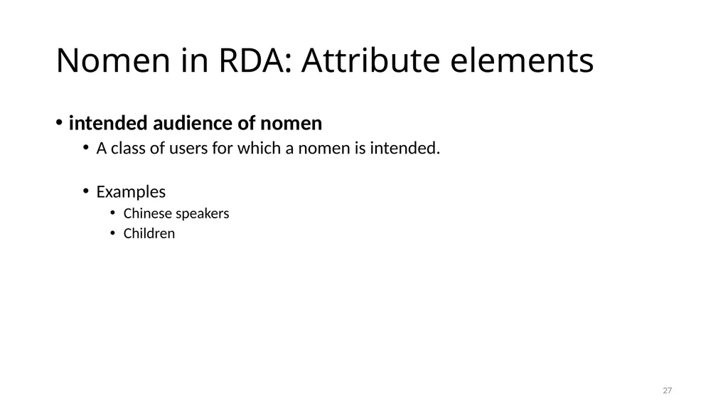 Nomens and Appellations Module 13 1 Understand the - slide 27 of 49