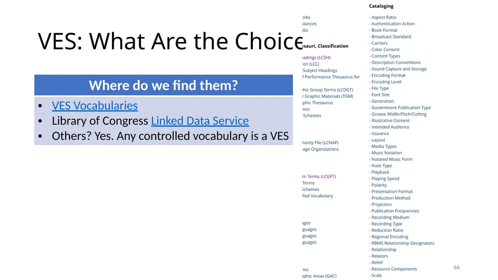 Review of RDA Concepts 1 Understand how IFLA’s - slide 66 of 79